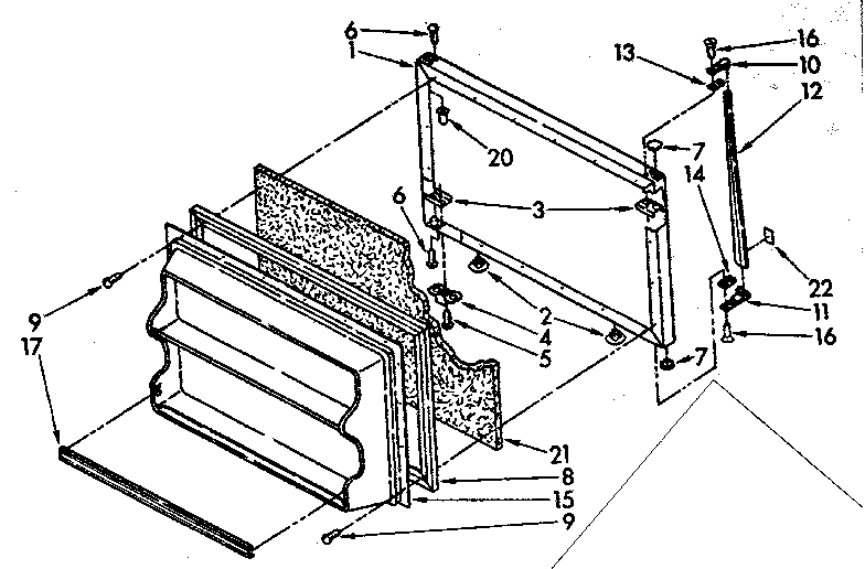 Freezer door parts