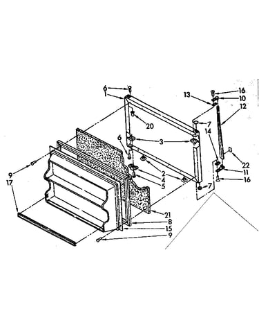 Freezer door parts