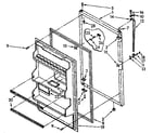 Kenmore 1068656360 refrigerator door parts diagram