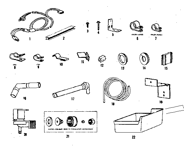 ICE MAKER INSTALLATION PARTS