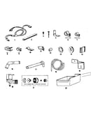 Ice maker installation parts