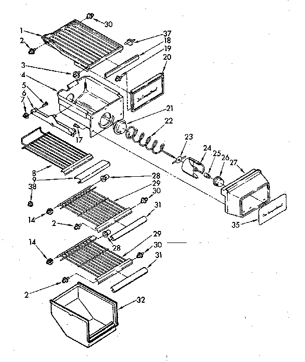 FREEZER INTERIOR PARTS