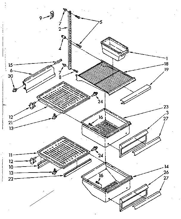 REFRIGERATOR INTERIOR PARTS