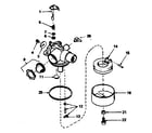 Craftsman 143354062 carburetor no. 632387 diagram