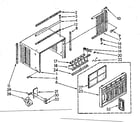 Kenmore 1068750500 cabinet parts diagram