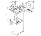 Kenmore 11081362400 top and cabinet parts diagram
