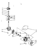 Brake, clutch, gearcase, motor and pump parts