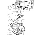 Kenmore 11081362600 machine base parts diagram