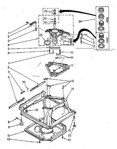 Machine base parts