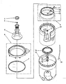 Agitator, basket and tub parts