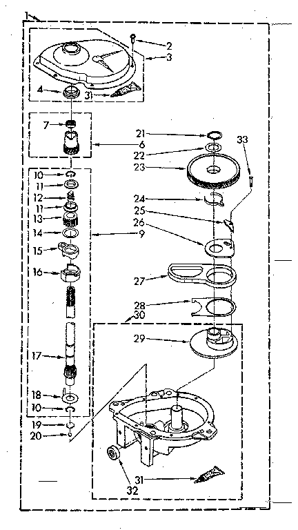 Gearcase parts