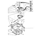 Kenmore 11081375110 machine base parts diagram