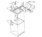 Kenmore 11081375330 top and cabinet parts diagram