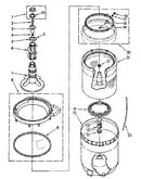 Agitator, basket and tub parts