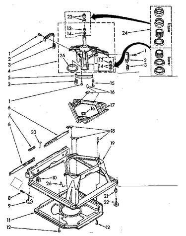 Machine base parts