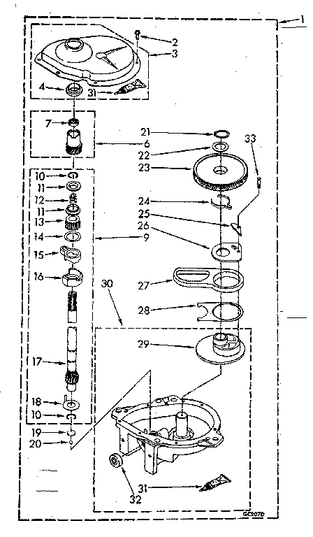 Gearcase parts
