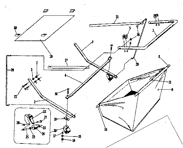 Frame and basket assembly