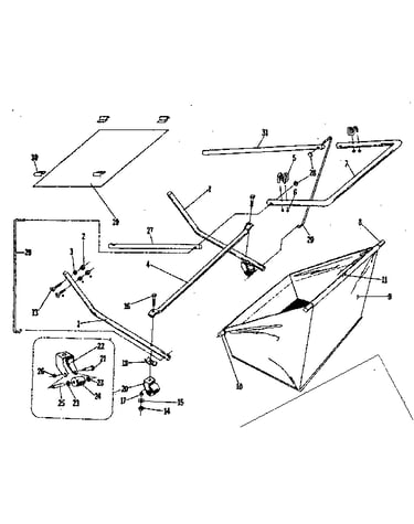 Frame and basket assembly