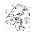 Craftsman 42624095 basket and handle assembly diagram