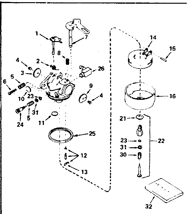 Carburetor no. 632107