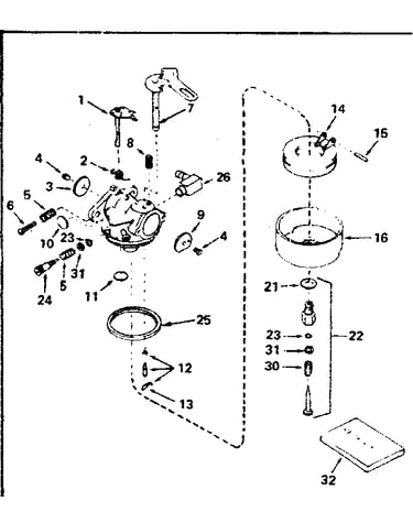 Carburetor no. 632107