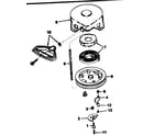Craftsman 143754132 rewind starter no. 590576 diagram