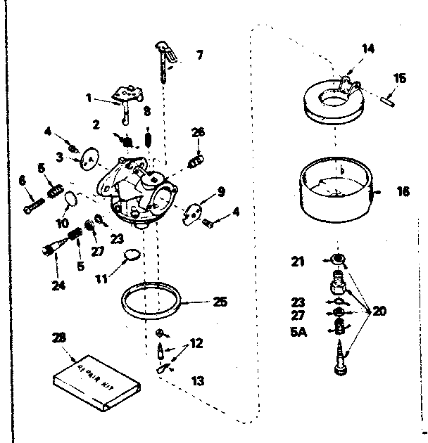 Carburetor no. 632334