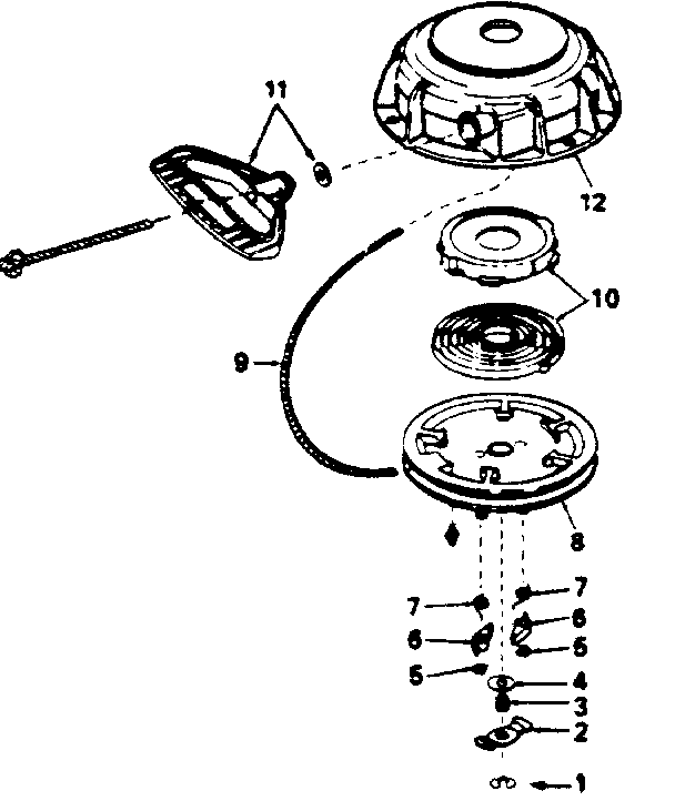 Rewind starter no. 590606