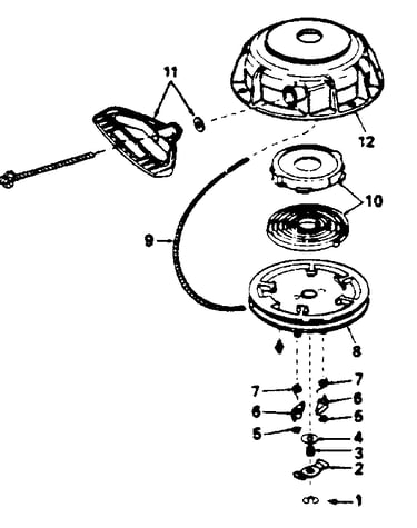 Rewind starter no. 590606
