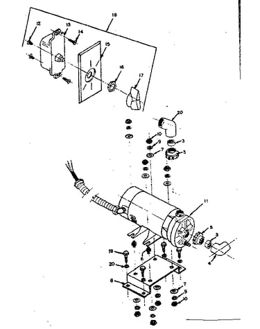 Motor and pump
