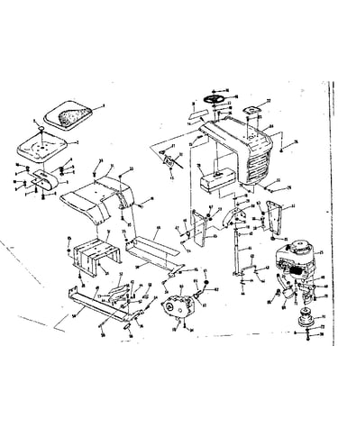 Seat assembly and grill