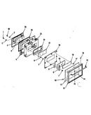 Oven door section