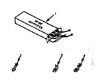 Kenmore 9119378411 wire harnesses and components diagram