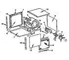 Kenmore 84239 b1536a blower assembly (for af724a & af724ac) diagram