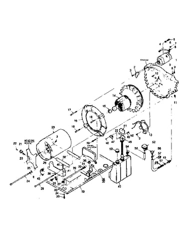 Alternator, ignition, oil make-up systems