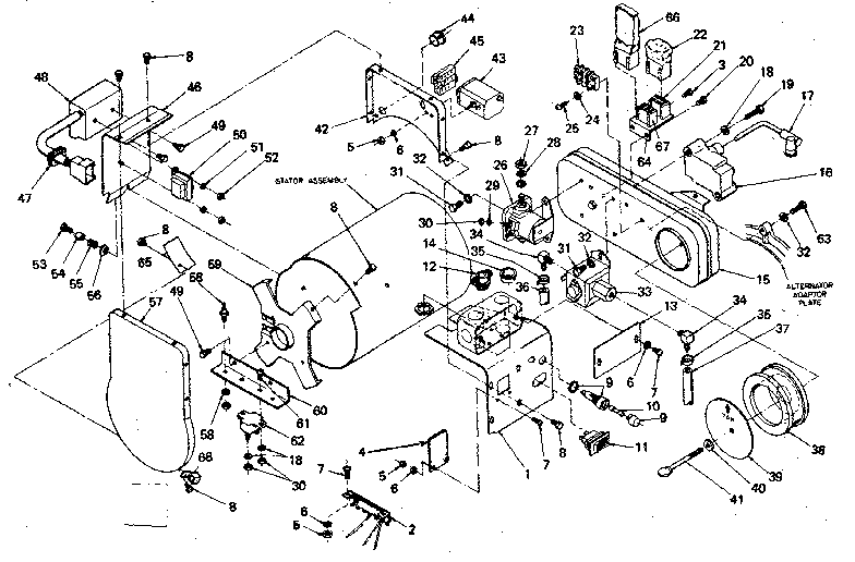 Control panel and intake chamber