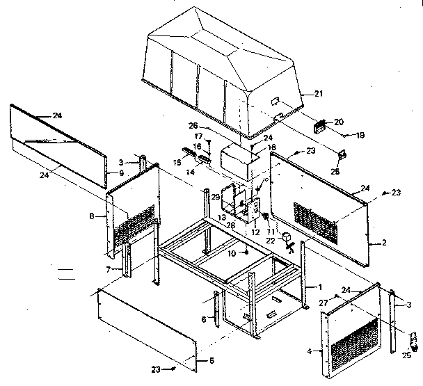 Power plant compartment