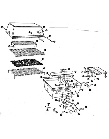 Grill & burner section