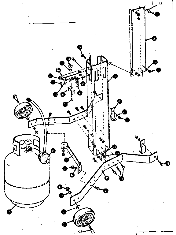 Post mount section