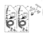 Kenmore 1162430080 hose and attachment parts diagram