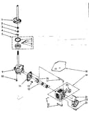 Brake, clutch, gearcase, motor and pump parts