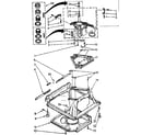 Kenmore 11081360130 machine base parts diagram