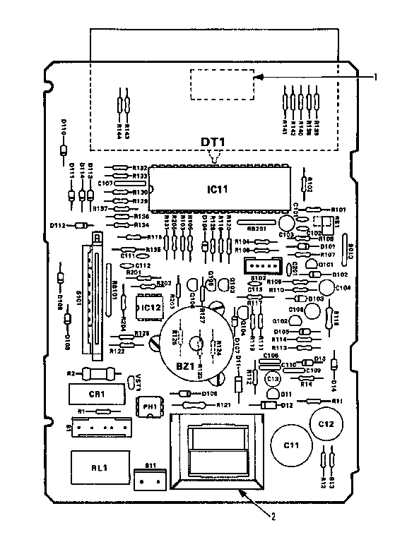 POWER AND CONTROL CIRCUIT BOARD