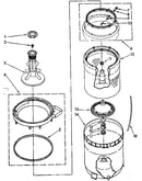 Agitator, basket and tub