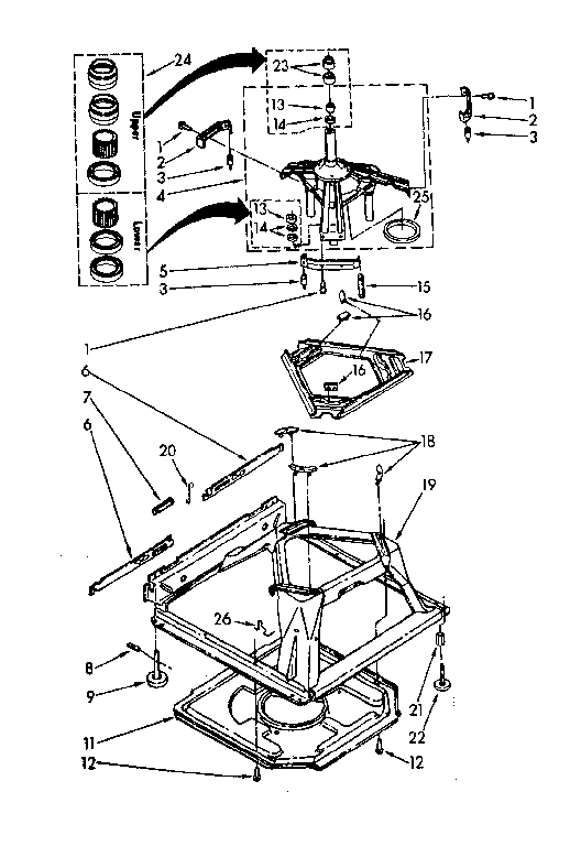 Machine base parts