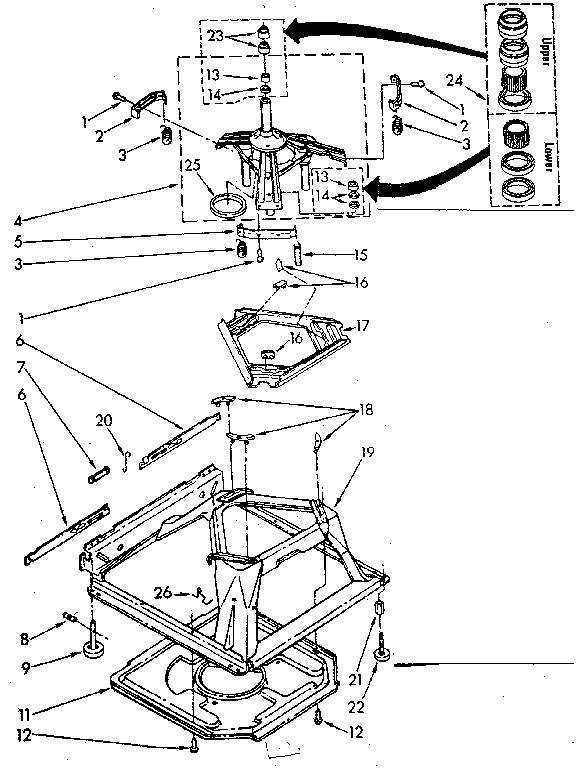 Machine base parts