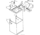 Kenmore 11081321130 top and cabinet parts diagram