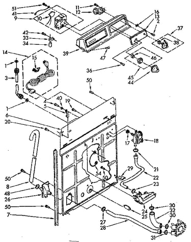 Controls and rear panel parts