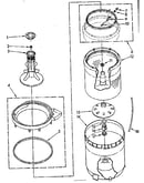 Agitator, basket and tub parts