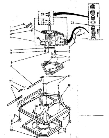 Machine base parts